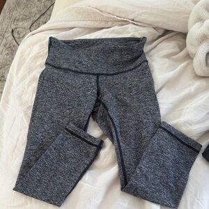 lululemon Dark Gray High-Rise Cropped Leggings